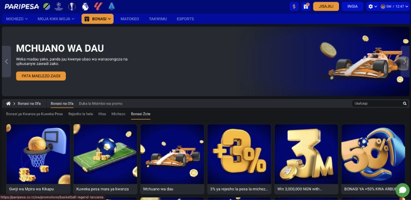 Zinazotolewa za Bonasi na PariPesa