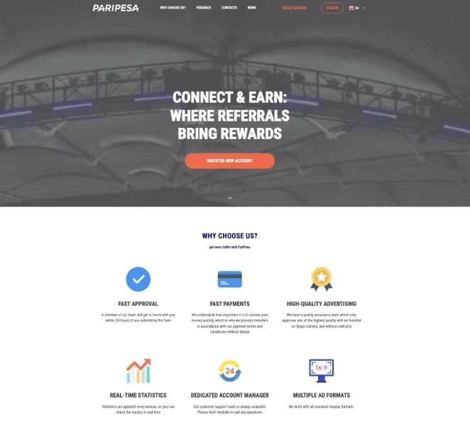Paripesa Partners Affiliate Program