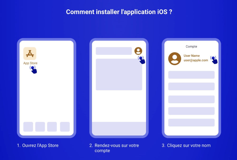 installer l'application iOS