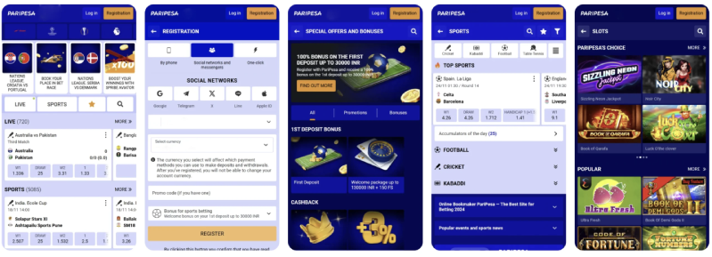 Paripesa Betting App South Africa screenshots