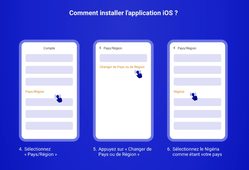 Paripesa App sur iPhone