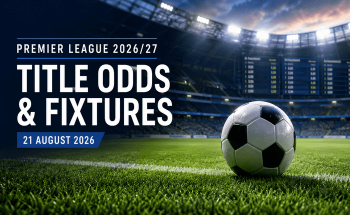 Premier League stadium under floodlights before 2026/27 season kickoff