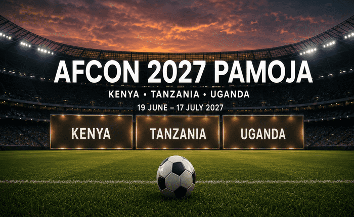 alt=AFCON 2027 PAMOJA in Kenya, Tanzania and Uganda, 19 Juneβ17 July 2027