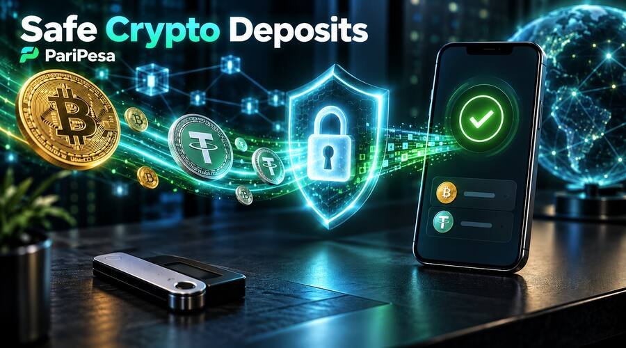 Digital padlock and glowing coin icons over a dark security-themed background